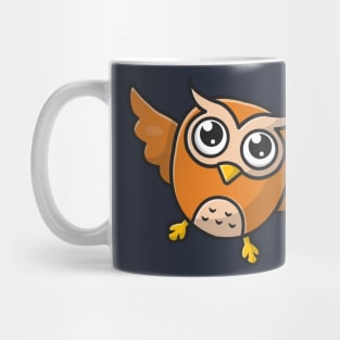 Cute Owl Flying Cartoon Vector Icon Illustration Mug